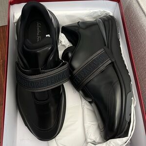 Ferragamo men’s leather athletic sneaker shoes